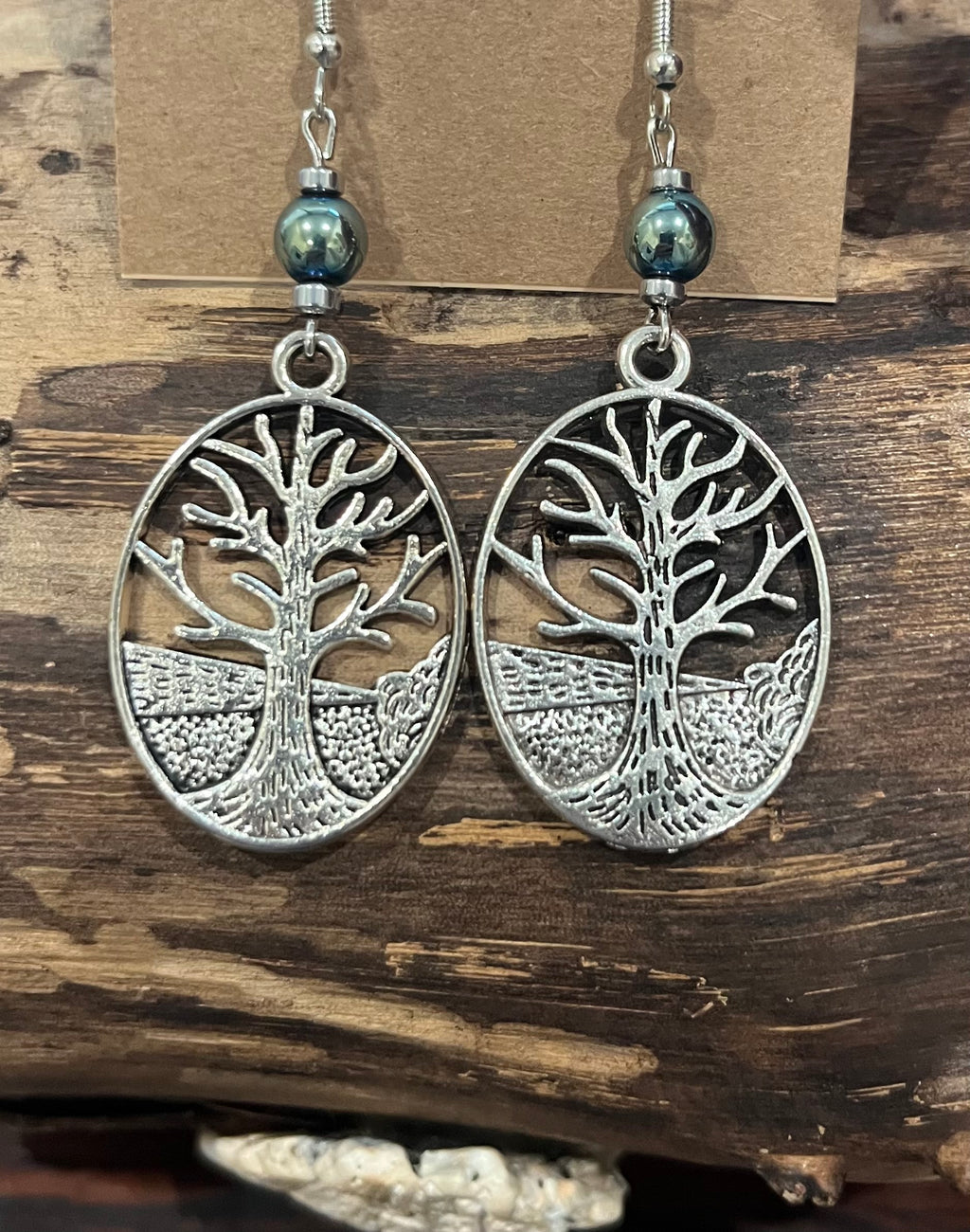 Trees with Green Hematite Earrings, For A Cause