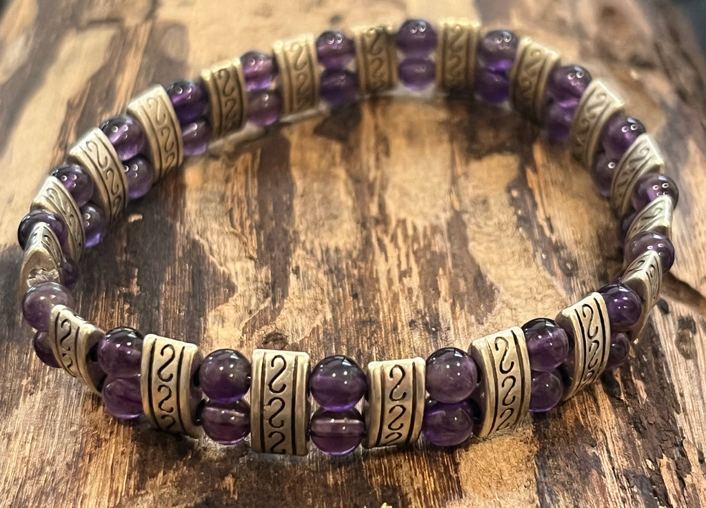 Silver and Amethyst Bracelet, For A Cause