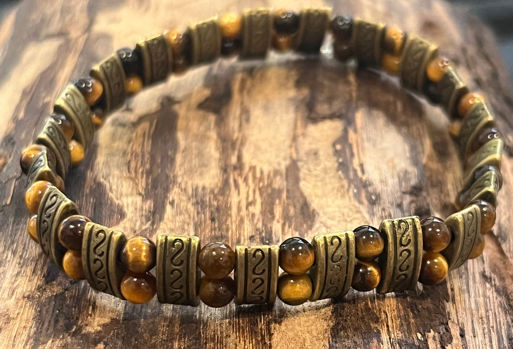 Bronze and Tiger Eye Bracelet, For A Cause