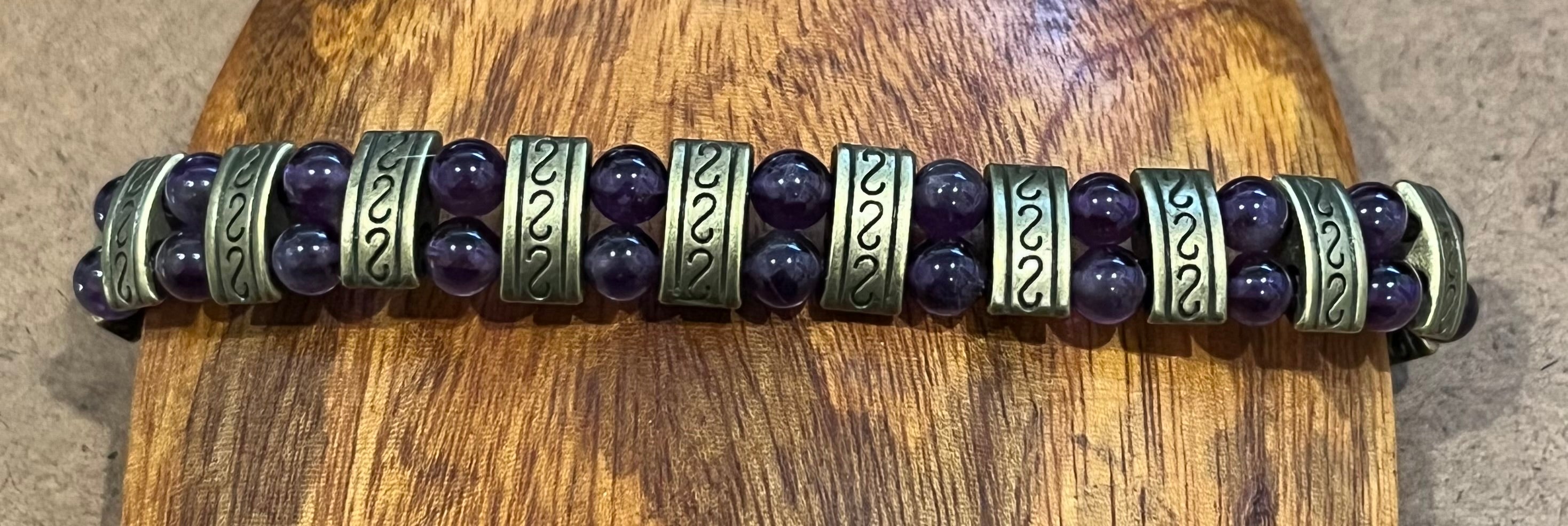 Bronze and Amethyst Bracelet, For A Cause